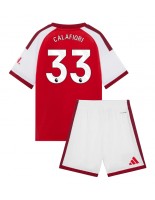 Arsenal Riccardo Calafiori #33 Hjemmedraktsett Barn 2026-27 Korte ermer (+ bukser)
